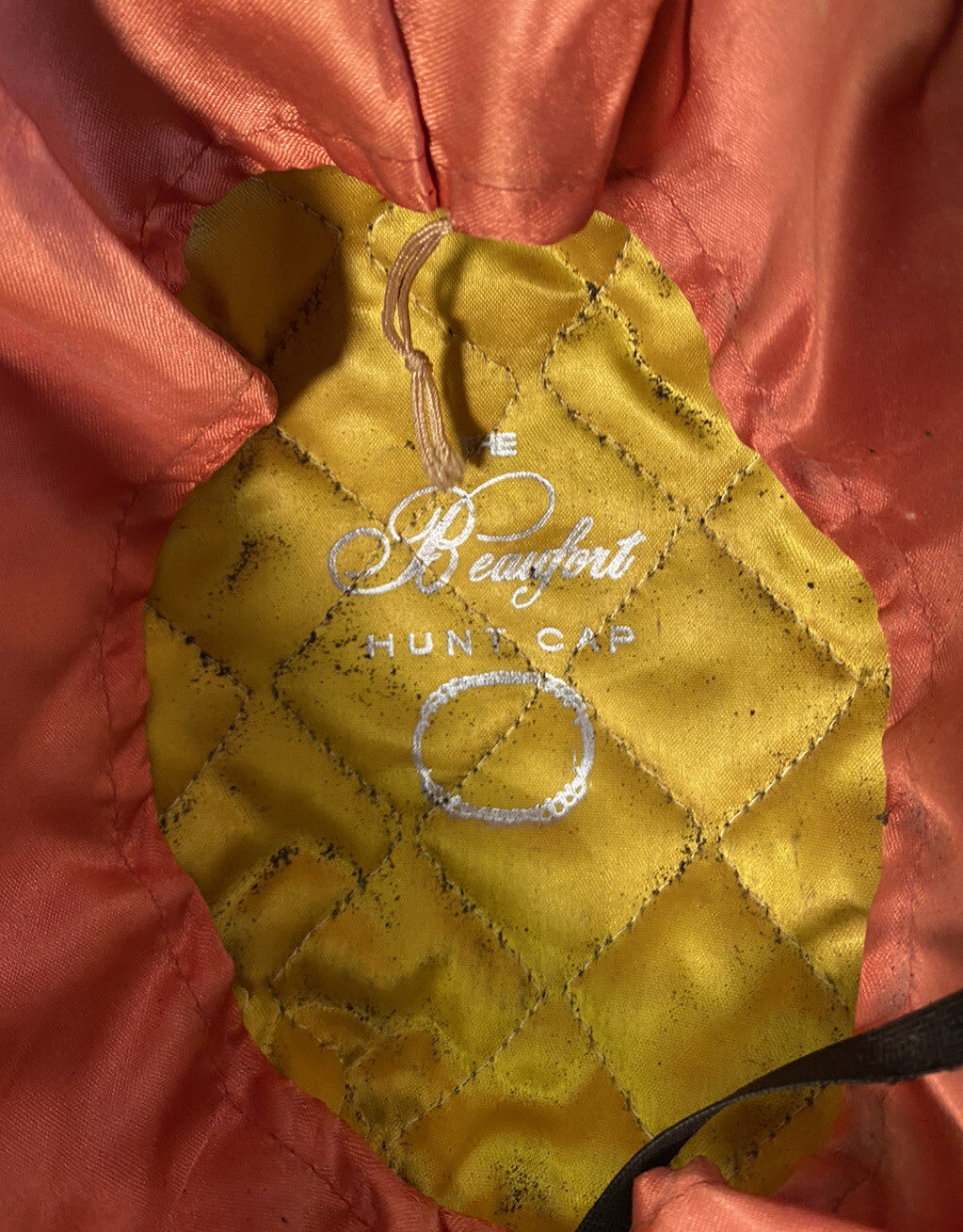 Beaufort Equestrian Hunt Cap Black Velour Horse Riding Helmet Vintage England