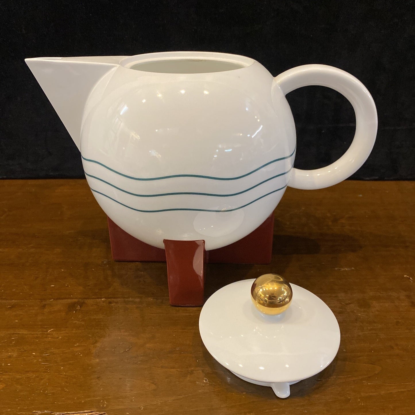 Swid Powell “The Big Dripper” Coffee Pot Michael Graves Art Deco Vtg Mint BH279