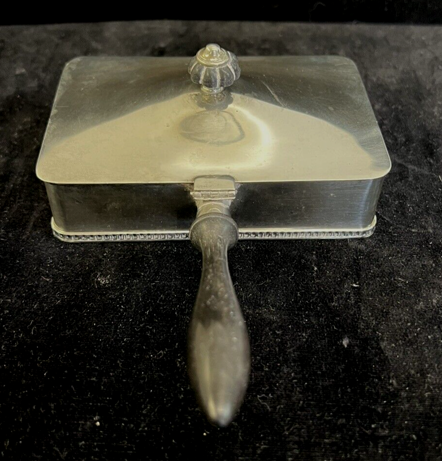 Sterling Silver Antique Bread  crumber Rogers Coat of Arms "Nos Nostraque Deo"