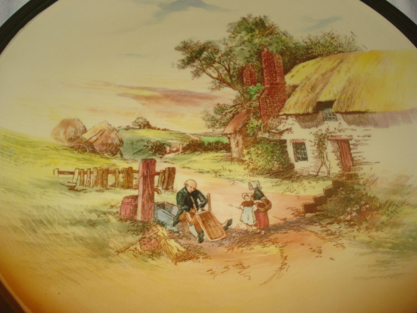 13 1/2" Royal Doulton "Rustic England" D5694 Charger Lg Display Plate Superb