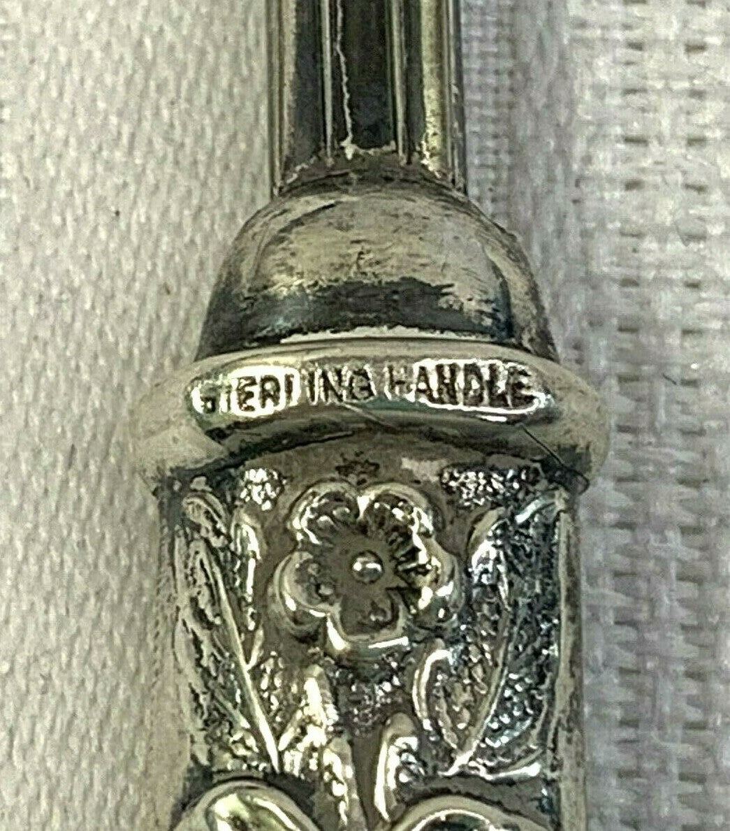 Manchester Sterling Silver "Southern Rose" Pattern Master Butter Knife pre WWII