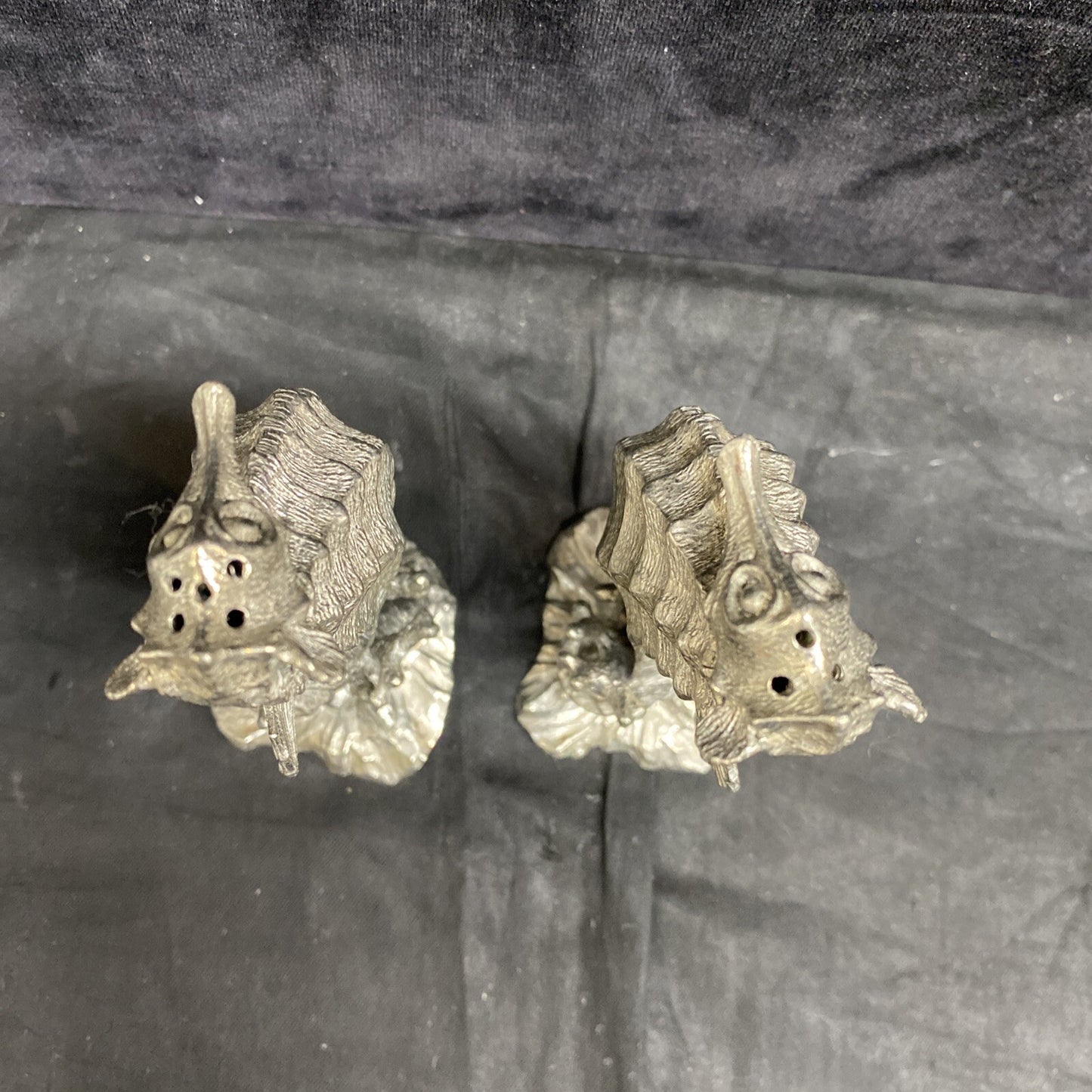 Pair of Pewter Seahorse Salt & Pepper Shakers by Vagabond House MSRP $75