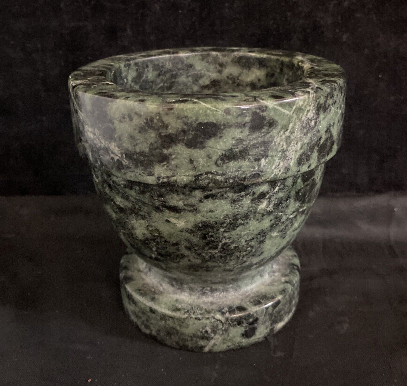 Small Green Marble Soapstone 4x4" Mortar