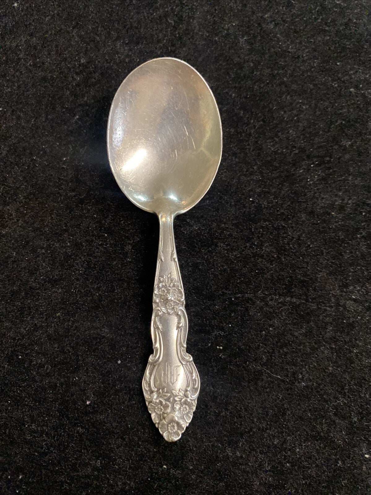 Sterling Silver 4" Baby Spoon 15.1g Monogrammed