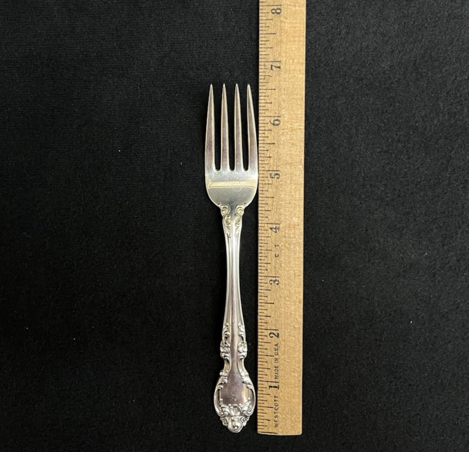 Melrose by Gorham 47.25g Sterling Silver Place Size Salad Fork 6 3/4 in