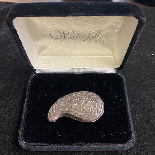 Waterfall Jewelers Sterling Pin Brooch 5.6g orig box