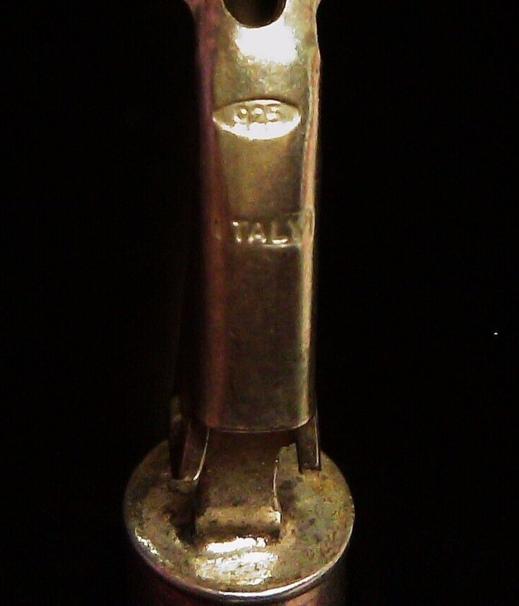 Italian Round 40mm .925 Sterling Hoop Earrings 8.25g