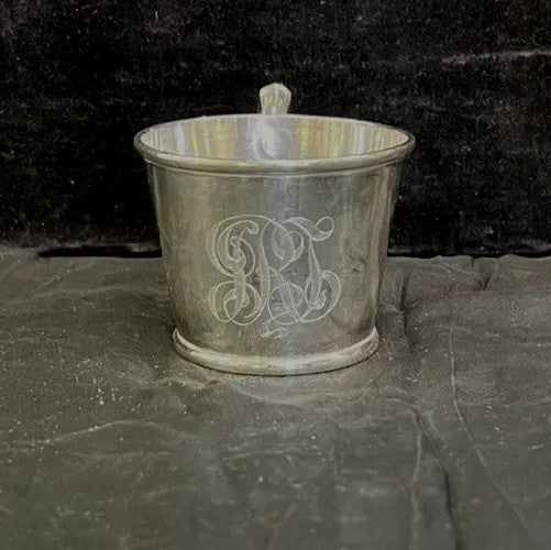 105g Sterling Silver Baby Cup w/ Monogram