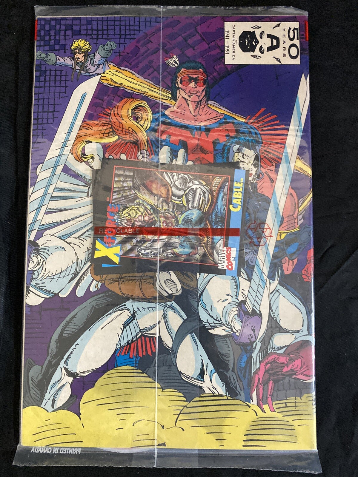 X-Force #1 Marvel Comic Books Sealed with Trading Card Collector's Edition