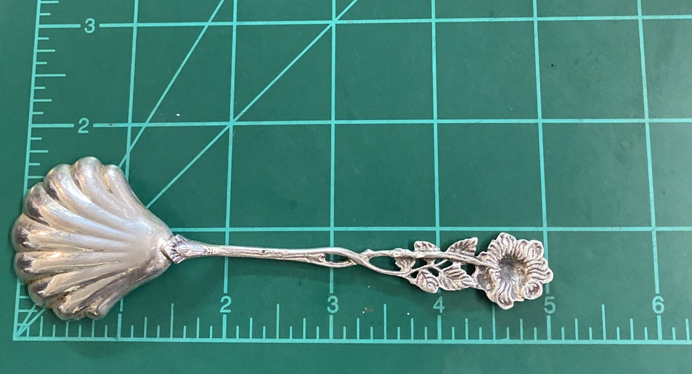 Sterling Silver Widmann Hildesheimer 5" Scalloped Spoon 15.4g