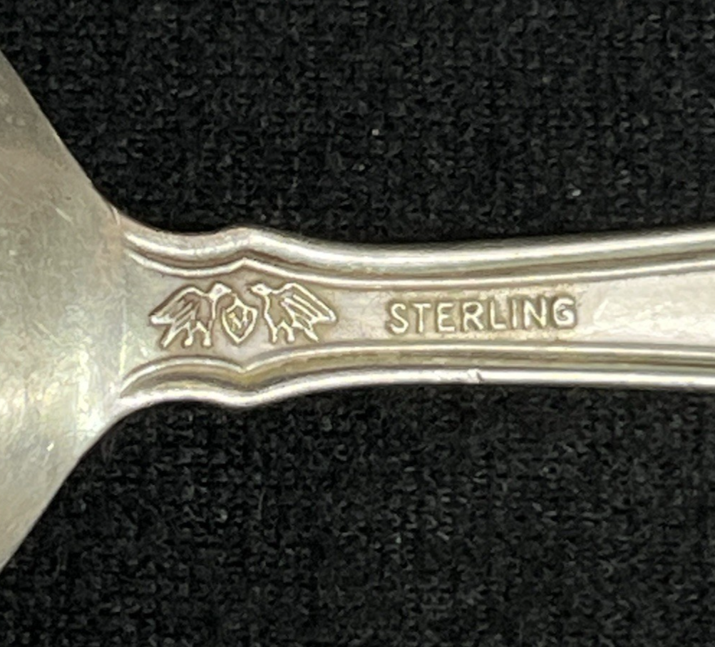 Roger Williams by Baker Manchester Baby Spoon & Fork Set, Engraved 30.56g