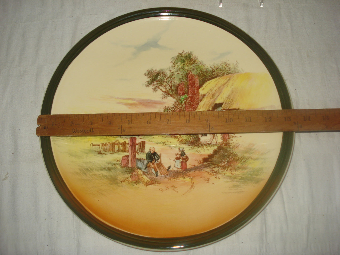 13 1/2" Royal Doulton "Rustic England" D5694 Charger Lg Display Plate Superb