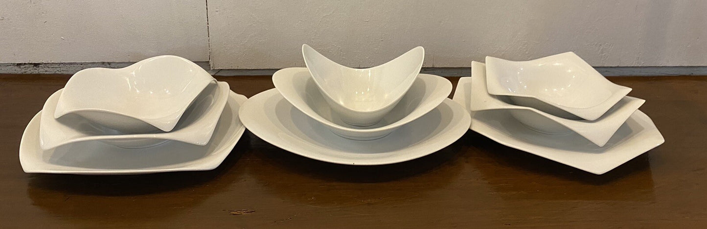 Rosenthal Studio-line “Poncho” Bowl & Plate Set Of 3 BH280C