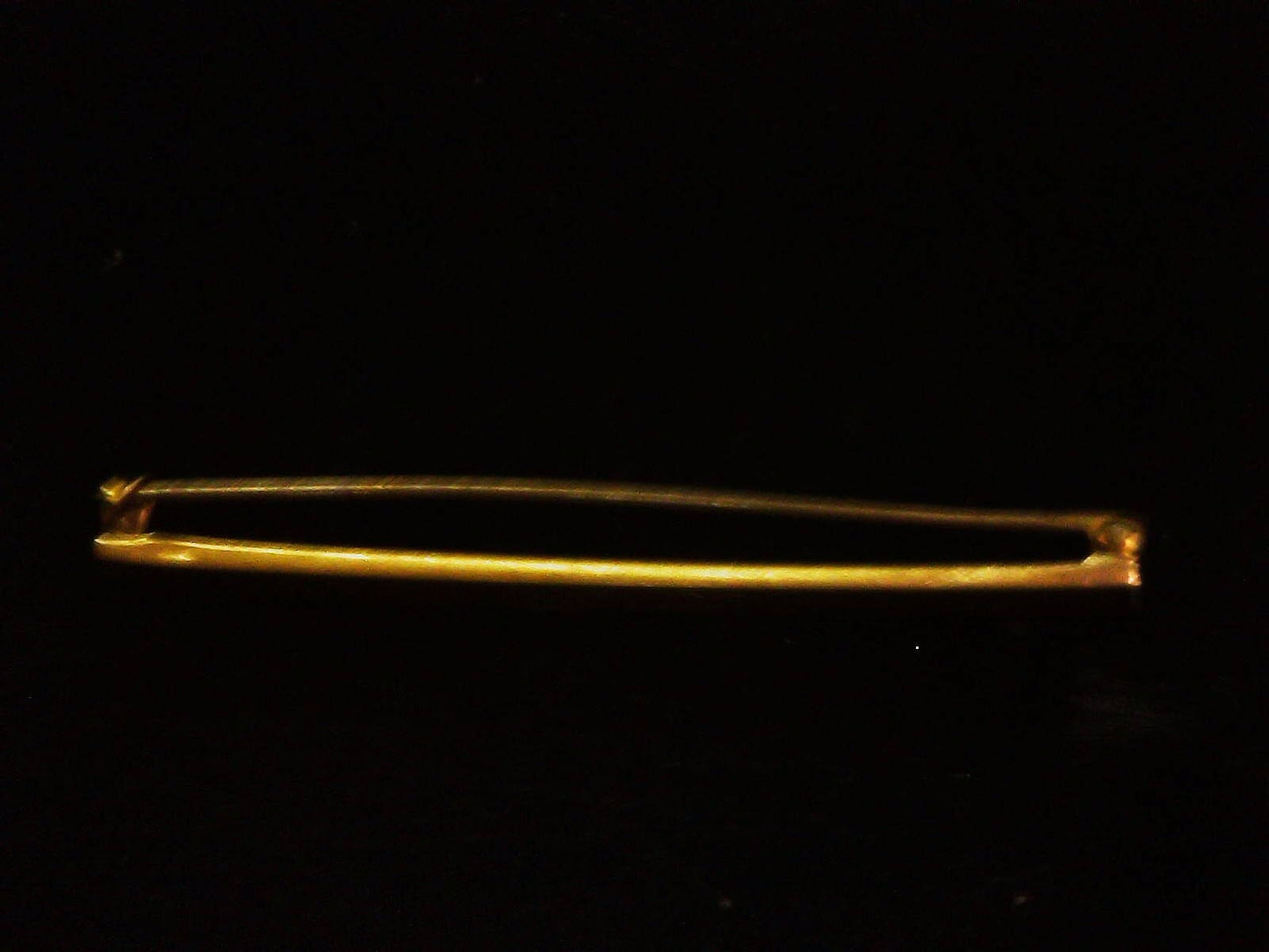 Antique 10K Yellow Gold Beauty Baby Pin 1.8g Engraved Initials "L.B."