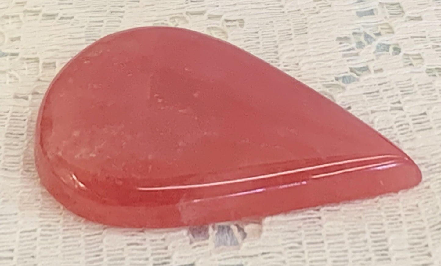 Natural Argentina Rhodochrosite Tear Drop Shape Loose Gemstone 202 Carats
