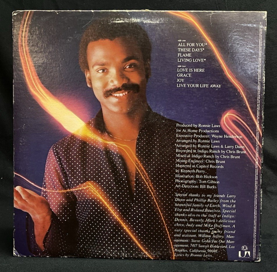 Ronnie Laws Flame Vinyl LP Record Album From 1978 VG+/VG+