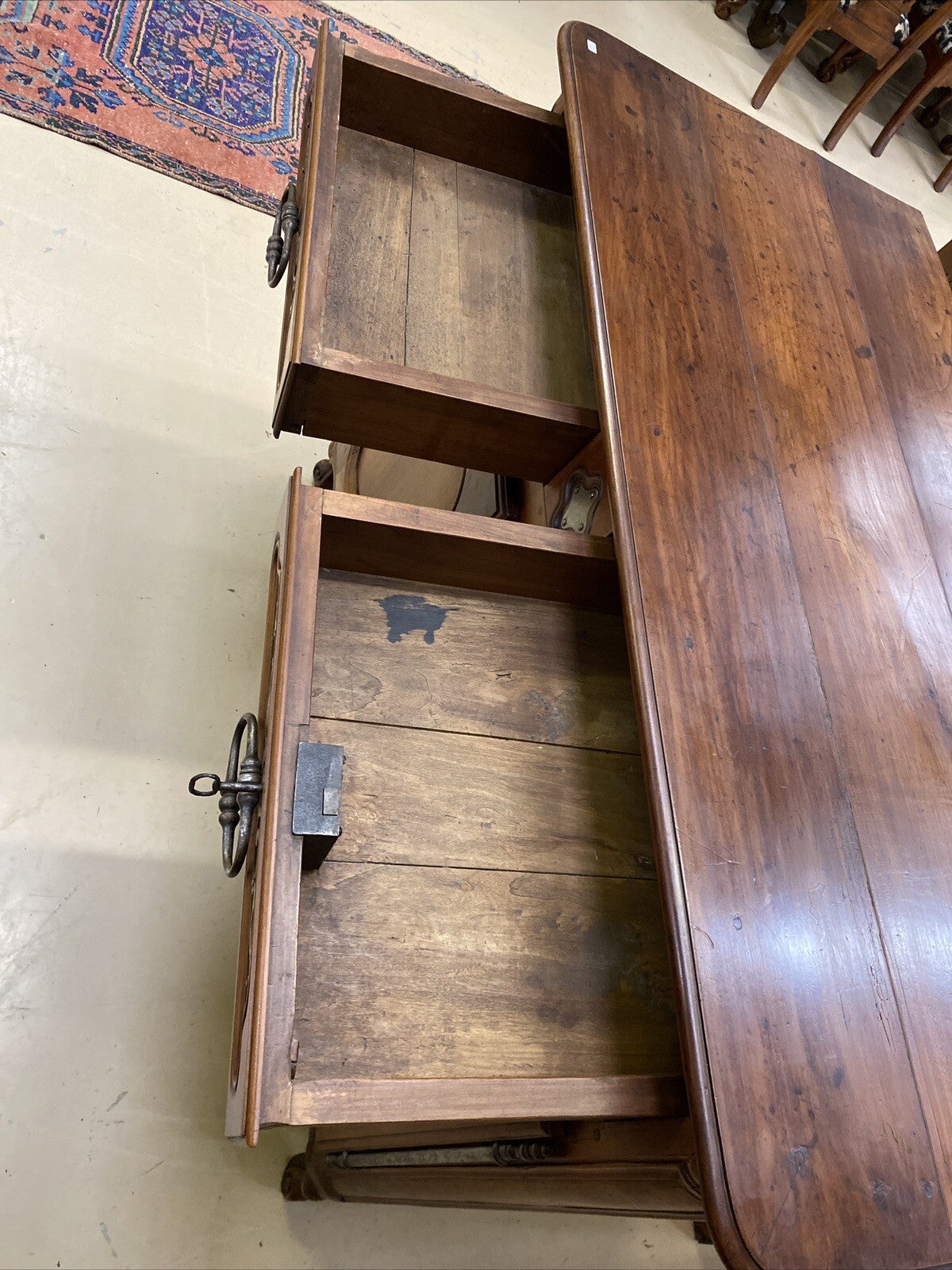 ANTIQUE FRENCH PROVINCIAL FRUITWOOD FARMHOUSE RUSTIC SIDEBOARD EARLY 1800's