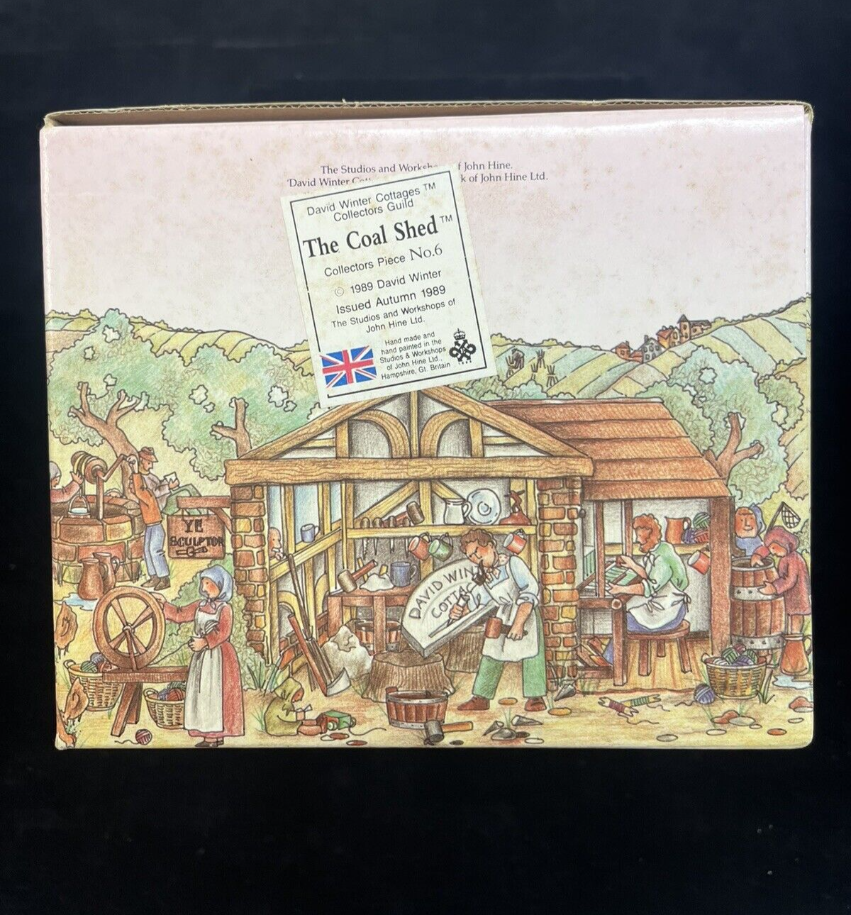 David Winter Cottages Collectors Piece No.6 1989: The Coal Shed w/ box