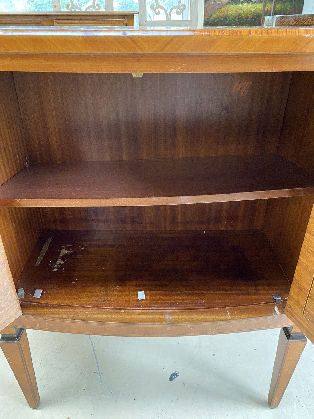 ITALIAN NEOCLASSICAL MATCHED VENEER PARQUETRY ENTRYWAY CABINET CHEST