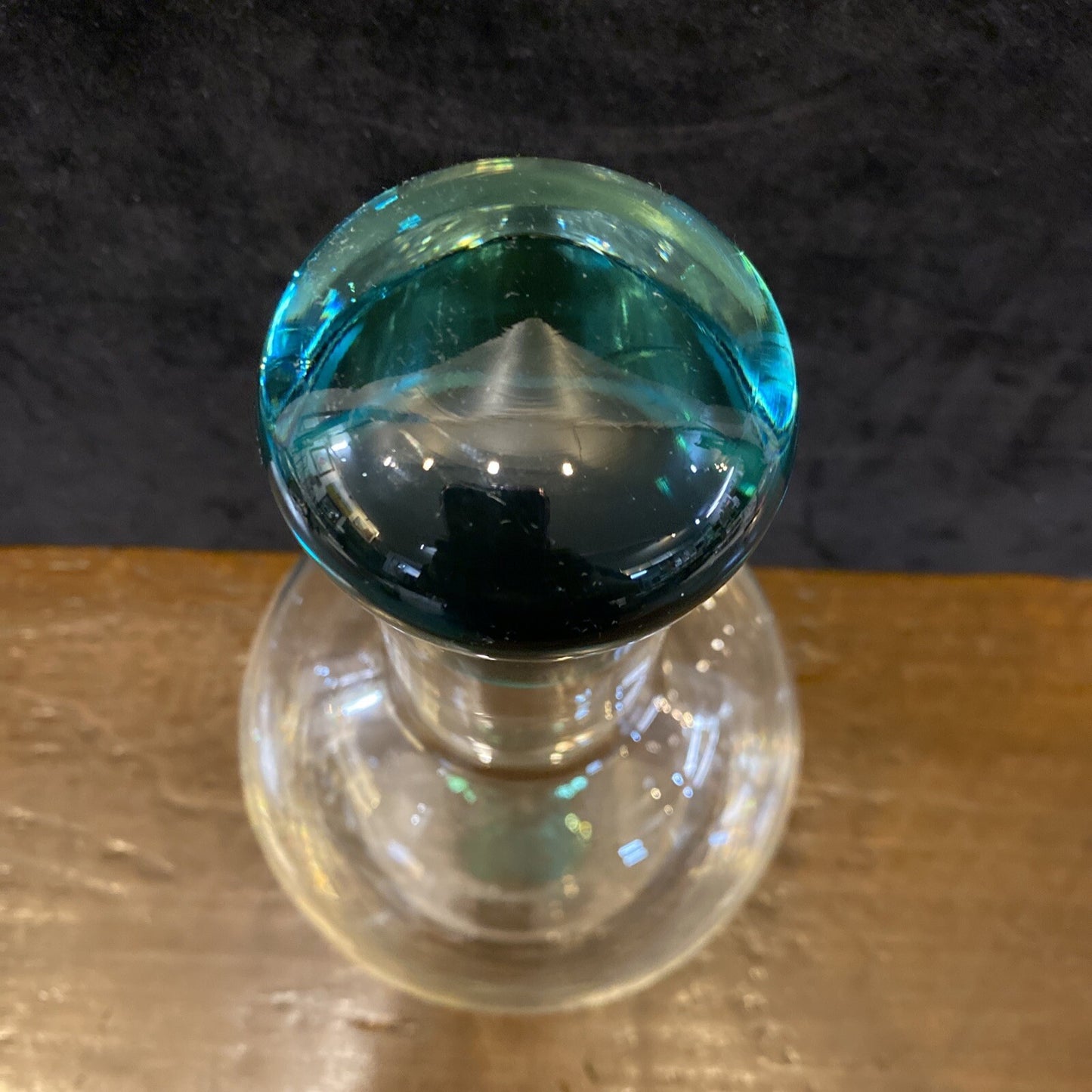 Hand Blown Glass Decanter by Artist Kerttu Nurminen Iittala Finland BH287 D