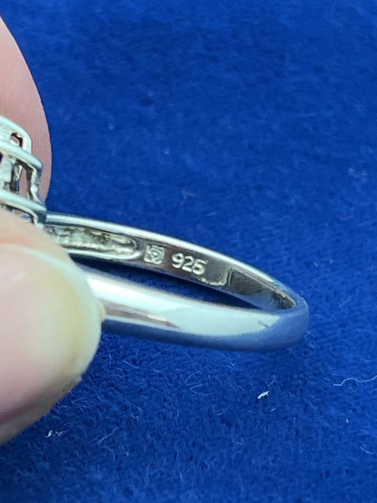 Sterling Silver Lavender Jade Ring with Halo of 14 Amethyst