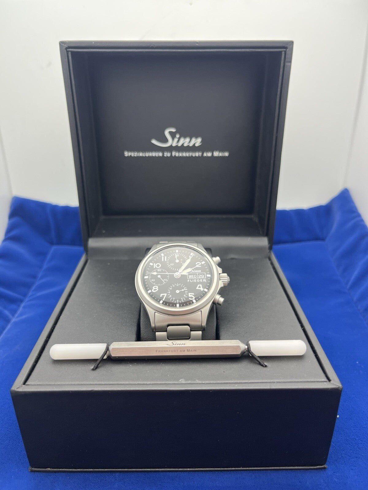 Sinn 356 Flieger H Band Bracelet Mechanical Chronograph Watch
