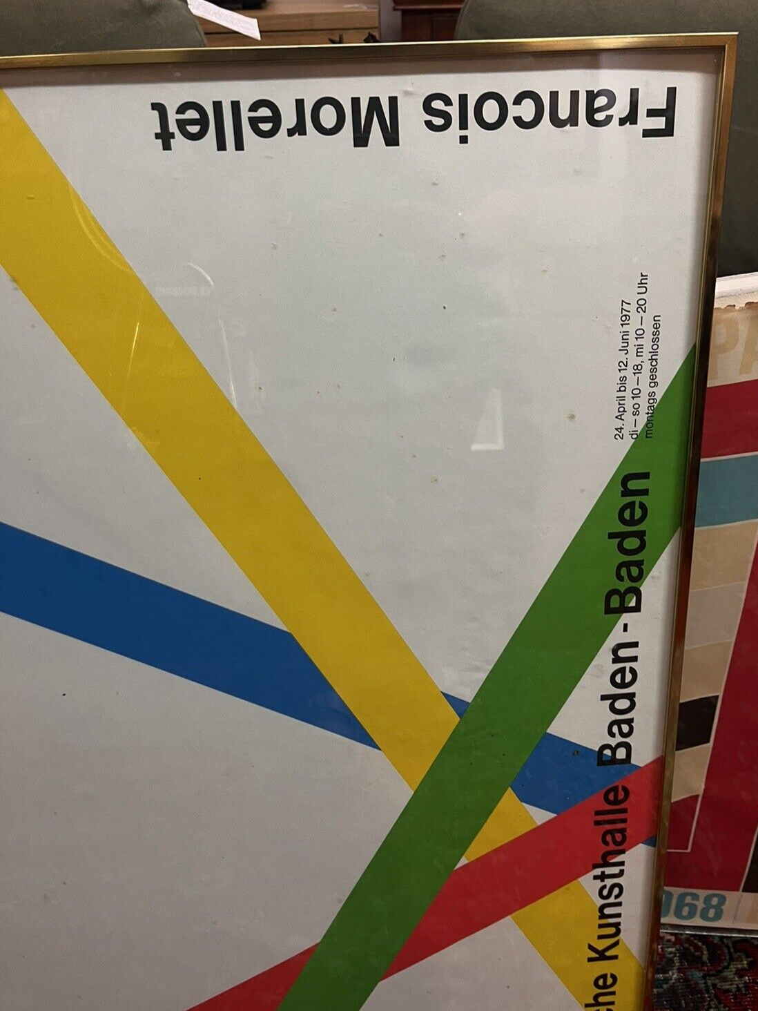 VTG Francois Morellet Berlin Art Gallery 1977 Frank Stella Poster BH72