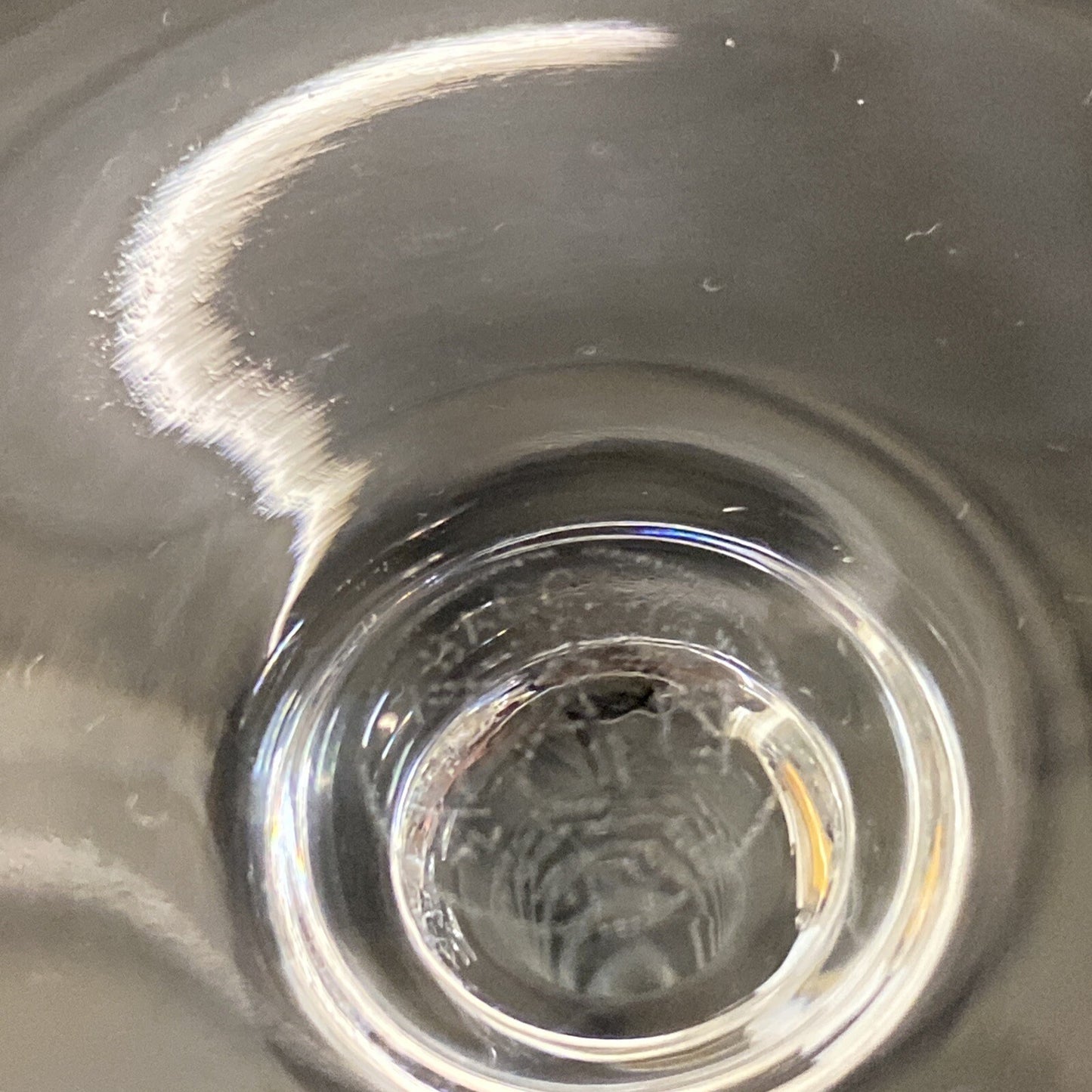 Pair of 2 Baccarat 9 1/2” Champagne Glasses France Signed Excellent