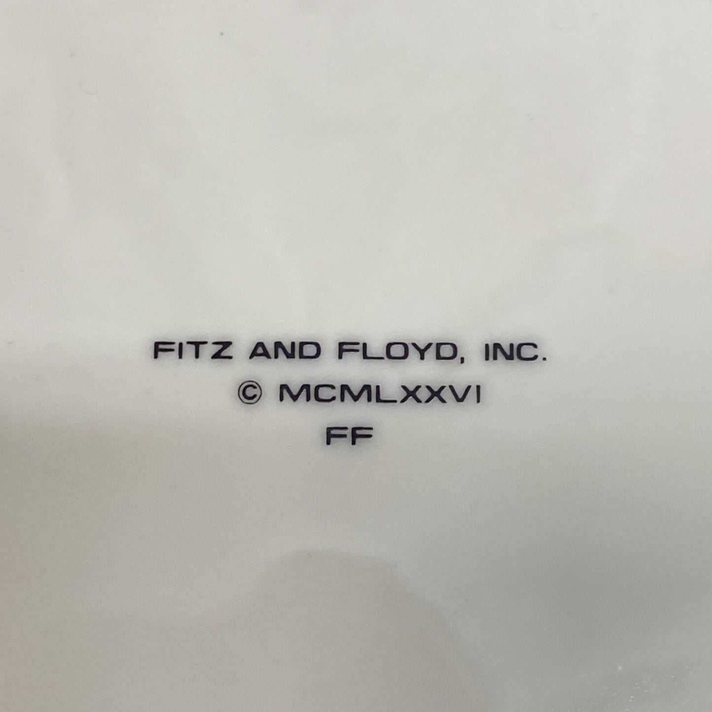Fitz & Floyd 1976 Les Fish Brown 7 1/2" Salad Plate Set of 4 KM10