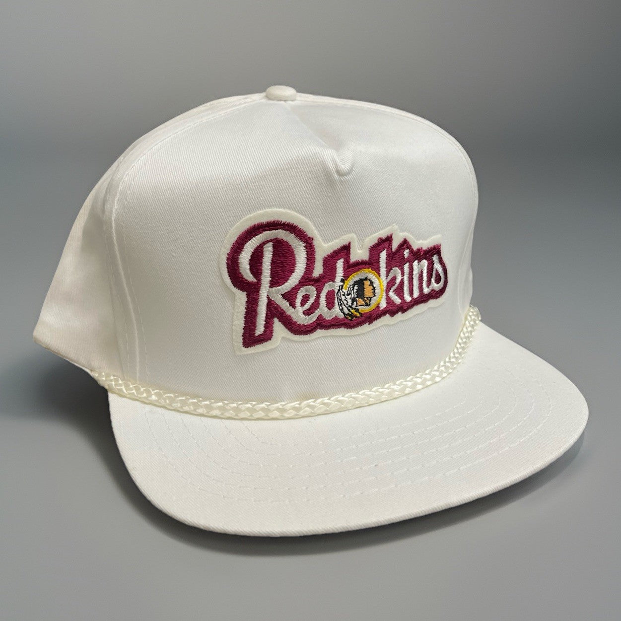 Vtg 100% Cotton NFL Washington Redskins Adjustable Snapback Canvas Hat