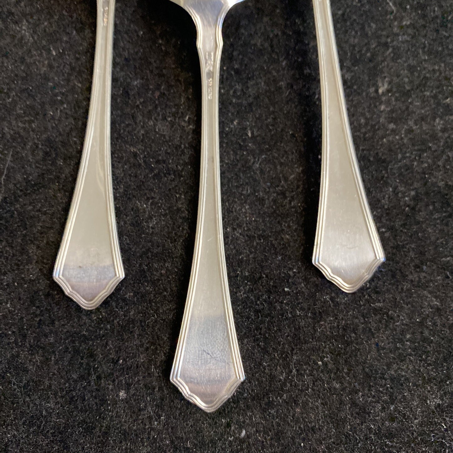 R. Wallace & Sons Set of 3 Putnam 5 1/2" Spoons Monogrammed "W" 44.9g