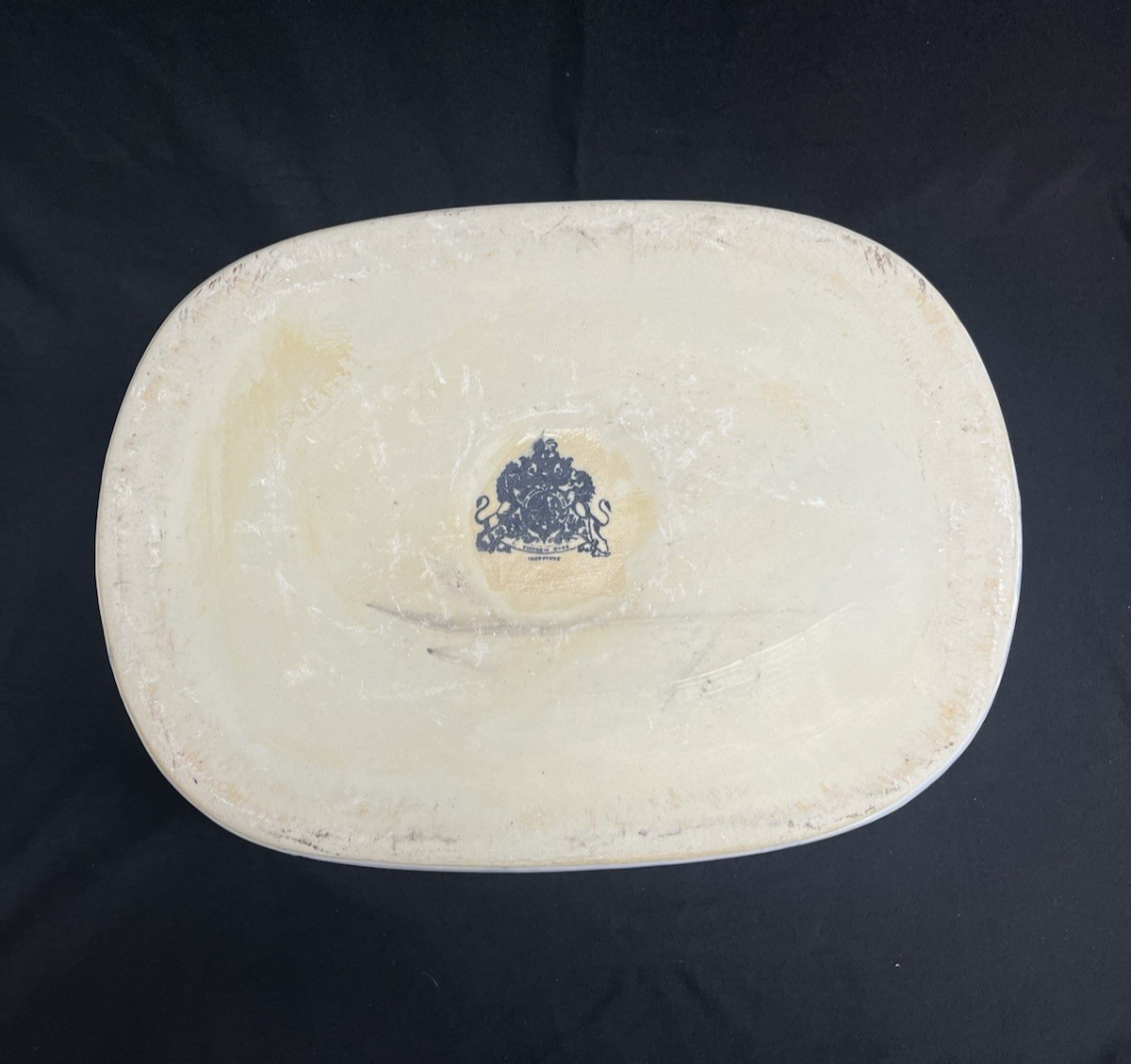 Victoria Ware Ironstone Chinoiserie Blue & White Porcelain Foot Bath 18" PB3