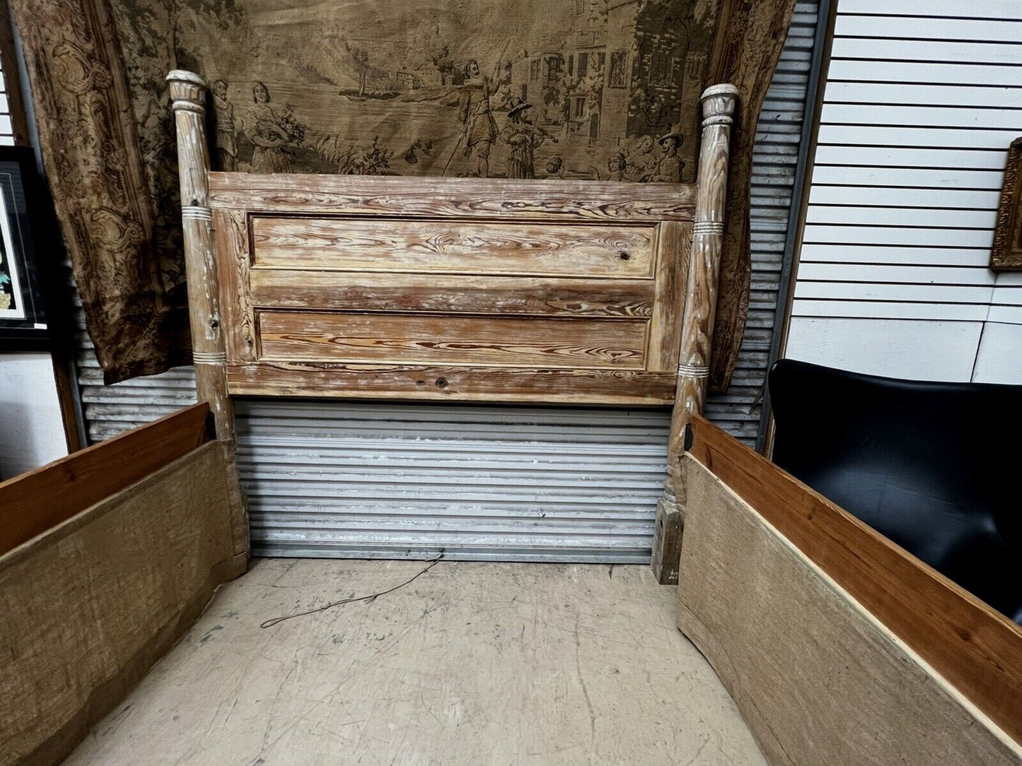 King Antique Handmade 4 Poster Bed from Alabama 4 Antebellum Porch Posts & Doors