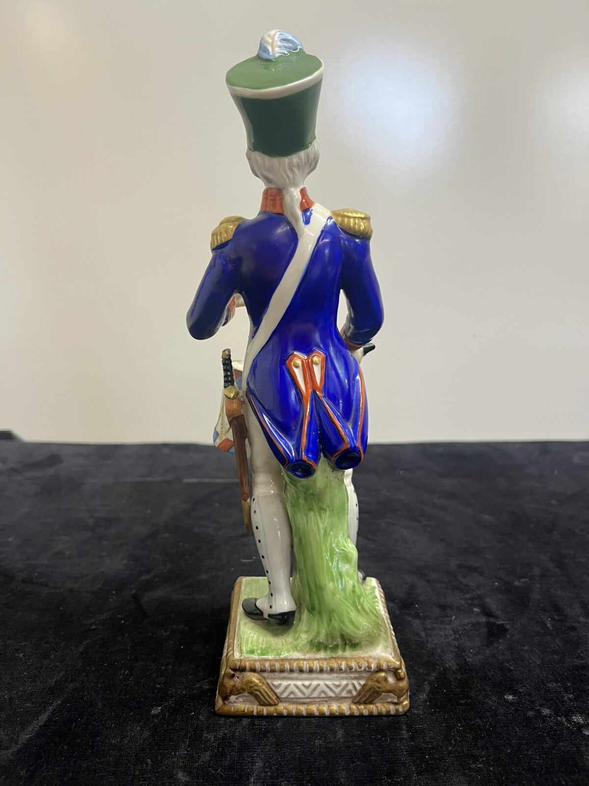 1804 Capodimonte Porcelain French War Drummer 9" Tall