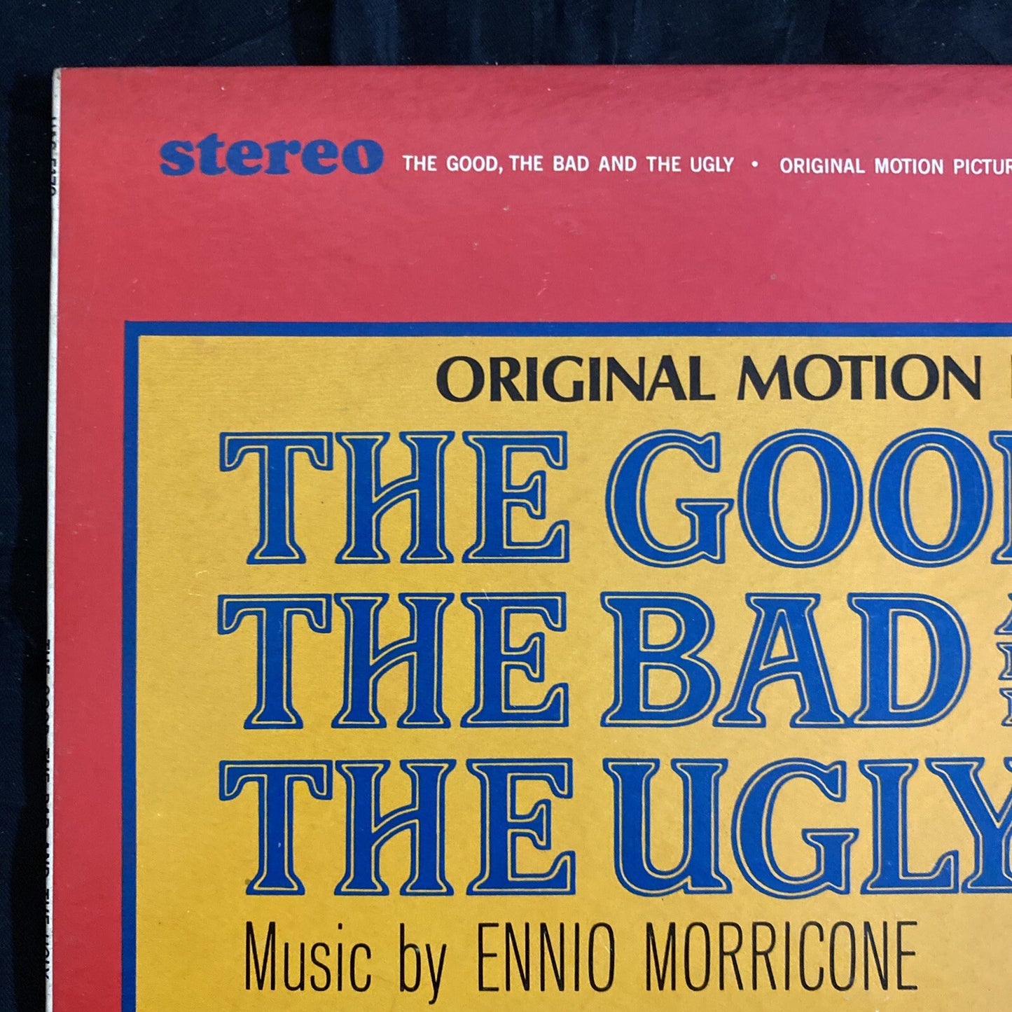 RARE MISPRINT!! Ennio Morricone The Good The Bad and The Ugly  UAS 5172