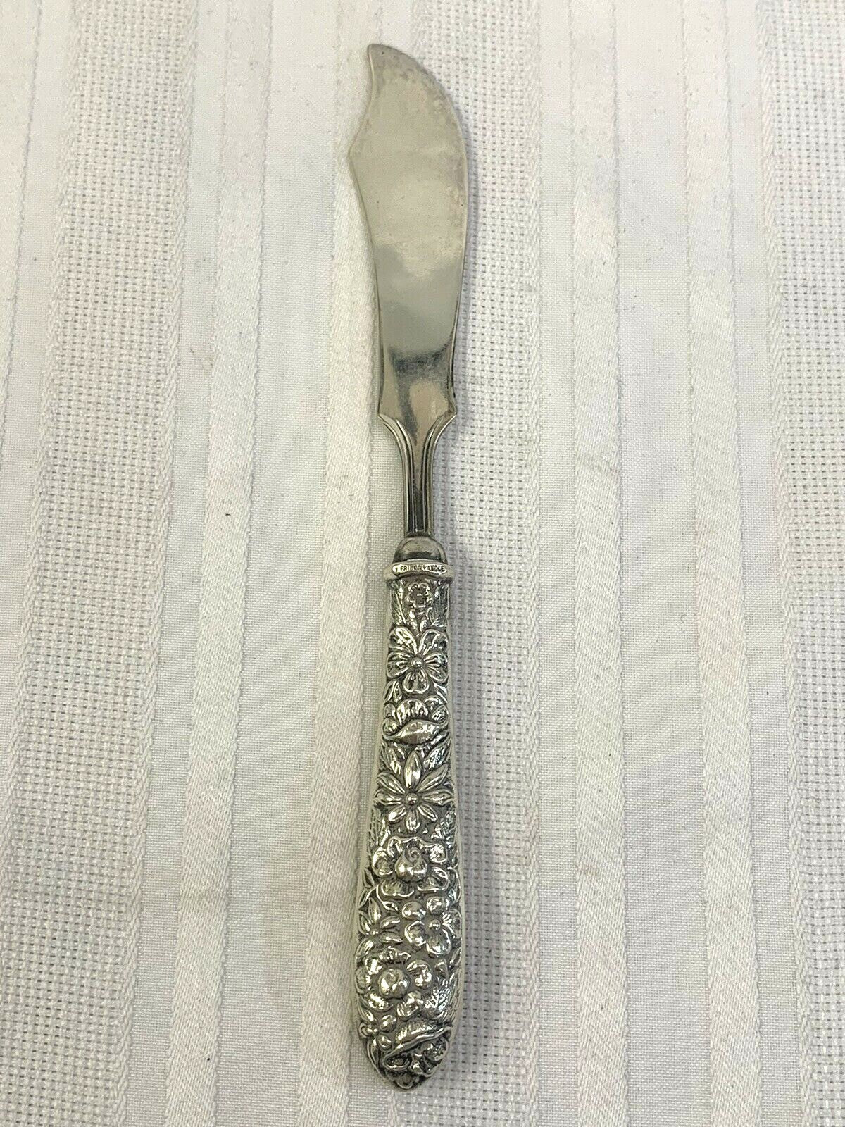 Manchester Sterling Silver "Southern Rose" Pattern Master Butter Knife pre WWII