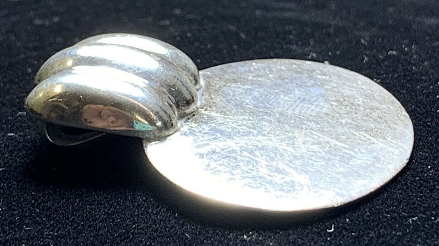 Vtg 925 Sterling Silver OVAL Slide Pendant 13.3g