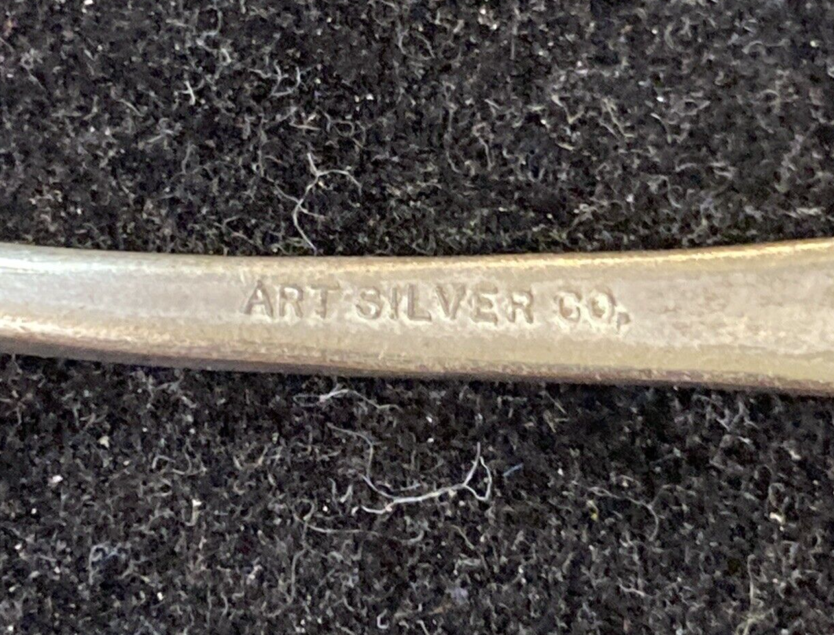 Art Silver Co. 5 1/8" Cherub Silverplate Teaspoon from Rapheal Child Set 1899