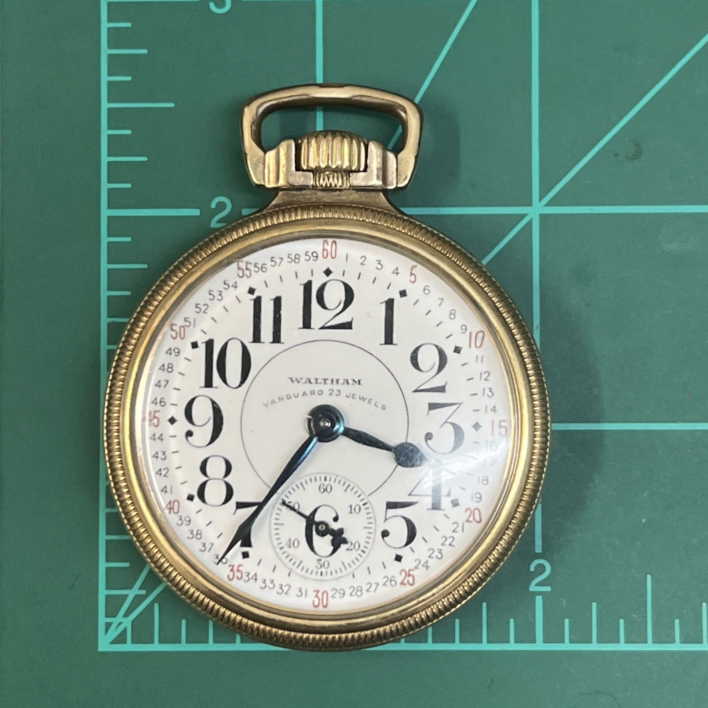 1936 Waltham Vanguard Fine 10k Gold Filled 23 Jewels Pocket Watch 16s 6 position