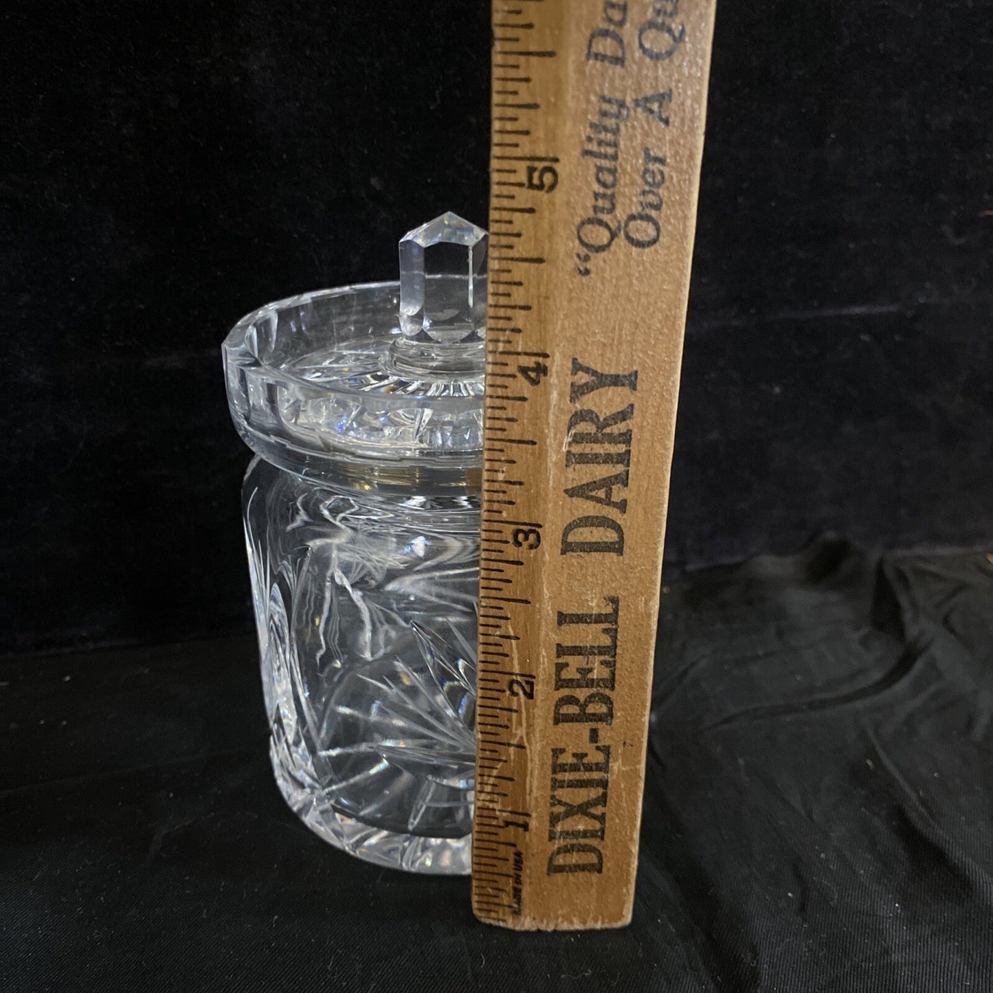 ABP Cut Glass Jam Jar