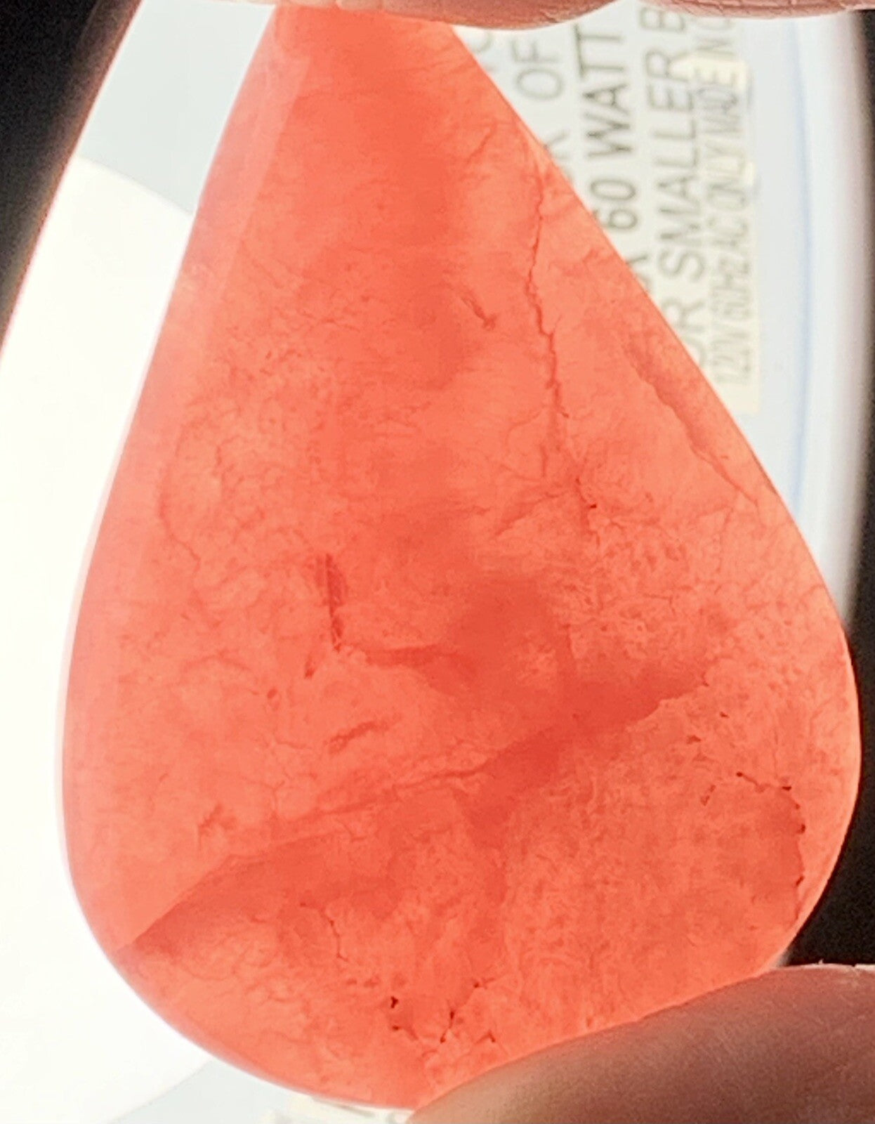 Natural Argentina Rhodochrosite Tear Drop Shape Loose Gemstone 202 Carats