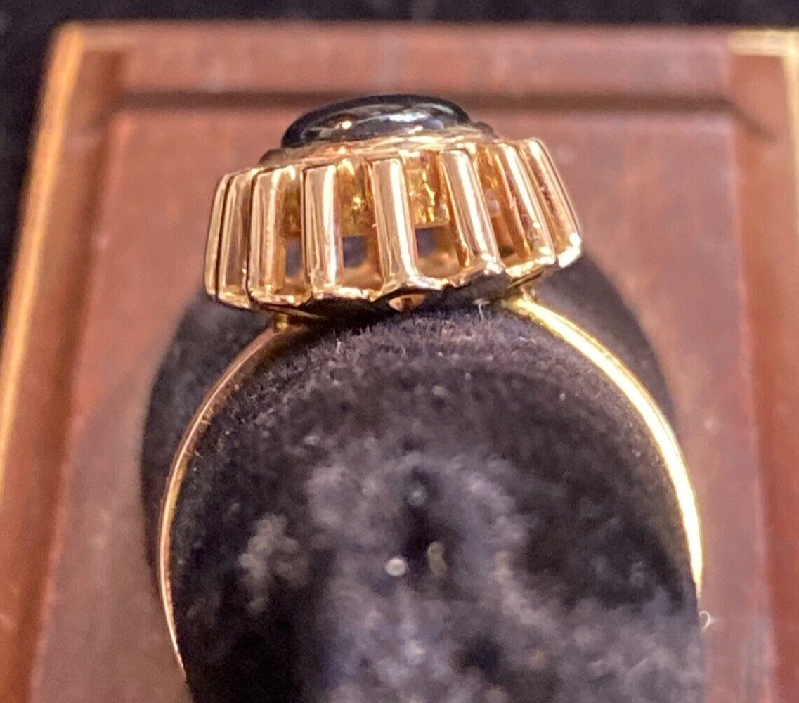 14K Yellow Gold Star Sapphire Ring Size 7.75 6.4g