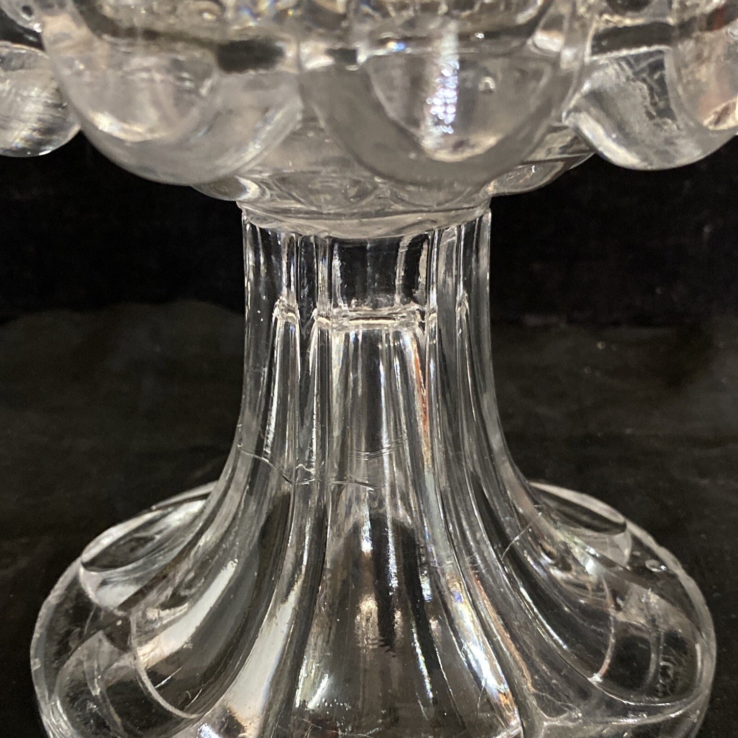 EAPG Flint 7" Petal & Loop Compote 1840 BH298