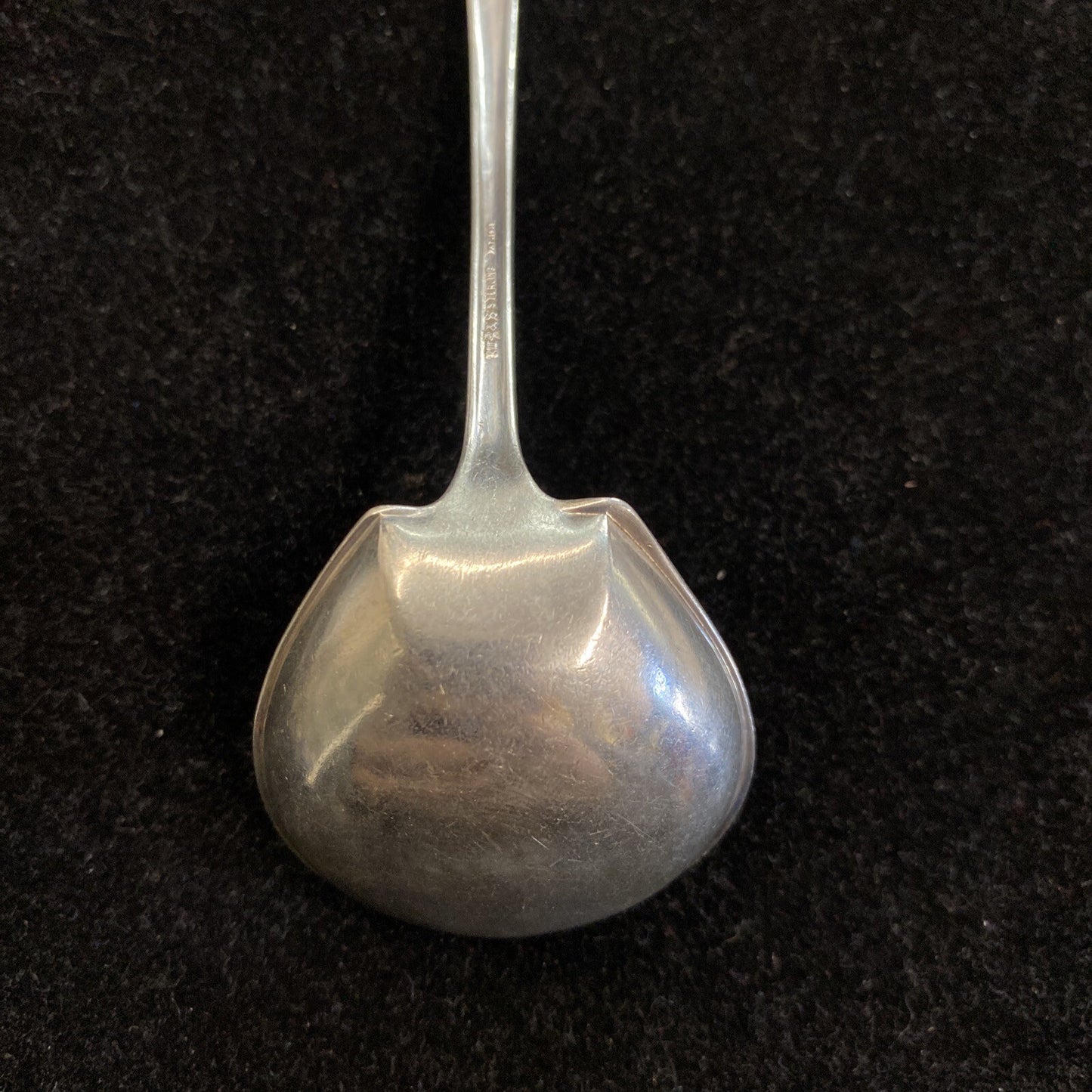 Wallace "America" Sterling 5 1/4" Solid Sauce Ladle 1915 No Mono