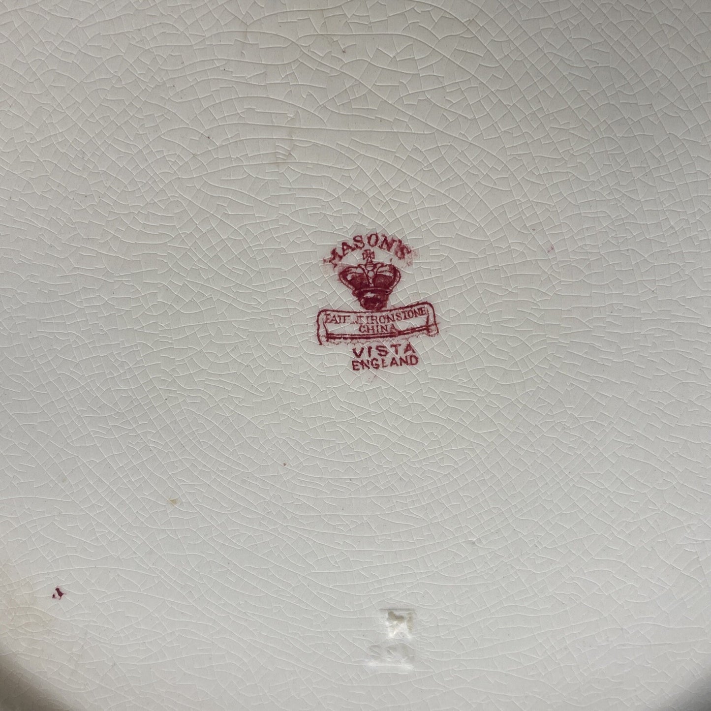 Mason's Vista Pink Round 14" Chop Plate Serving Platter