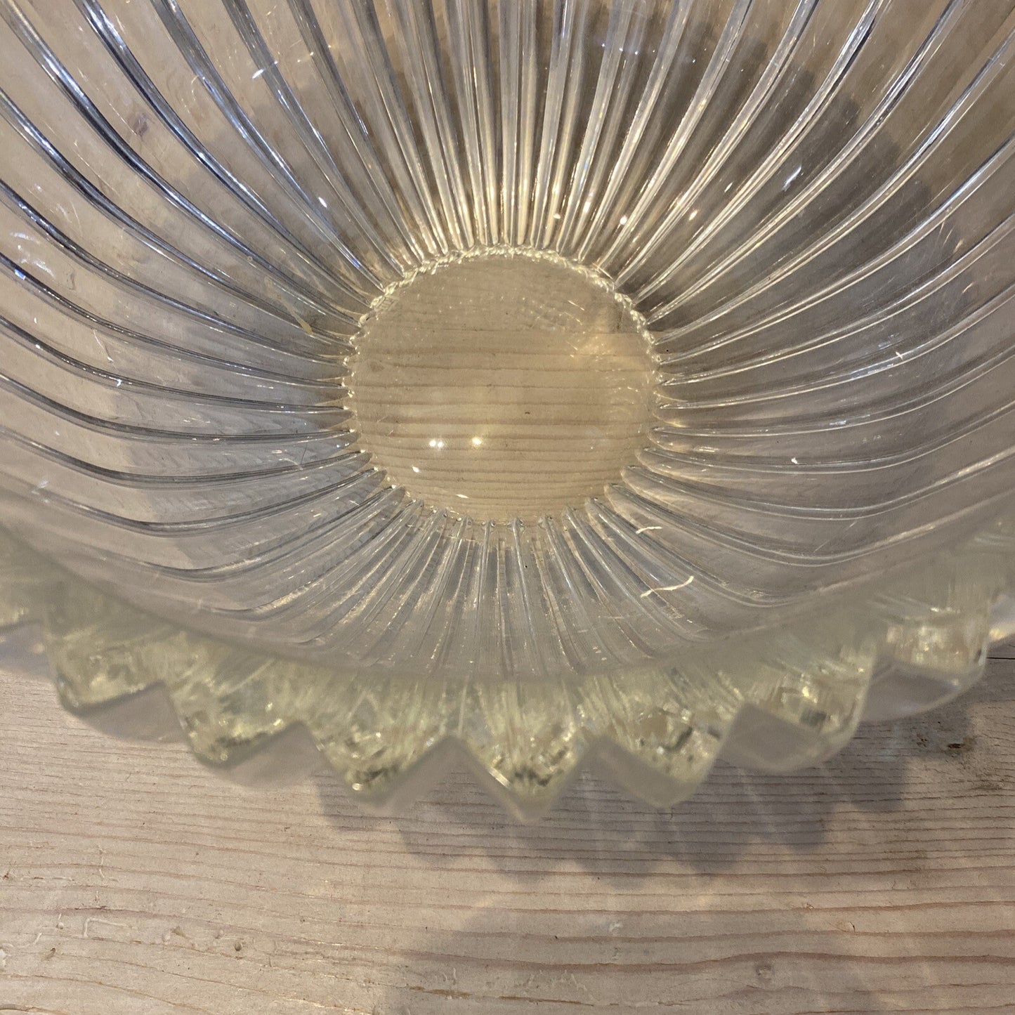 CJR Claus Josef Riedel LARGE AUSTRIAN CUT CRYSTAL Plate & Bowl