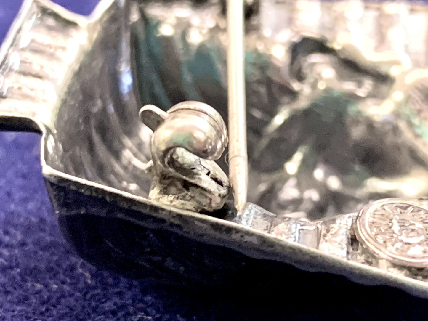 Vtg Signed Jewelart Sterling Silver Figural King Tut Pin Brooch 3D RARE $175Etsy