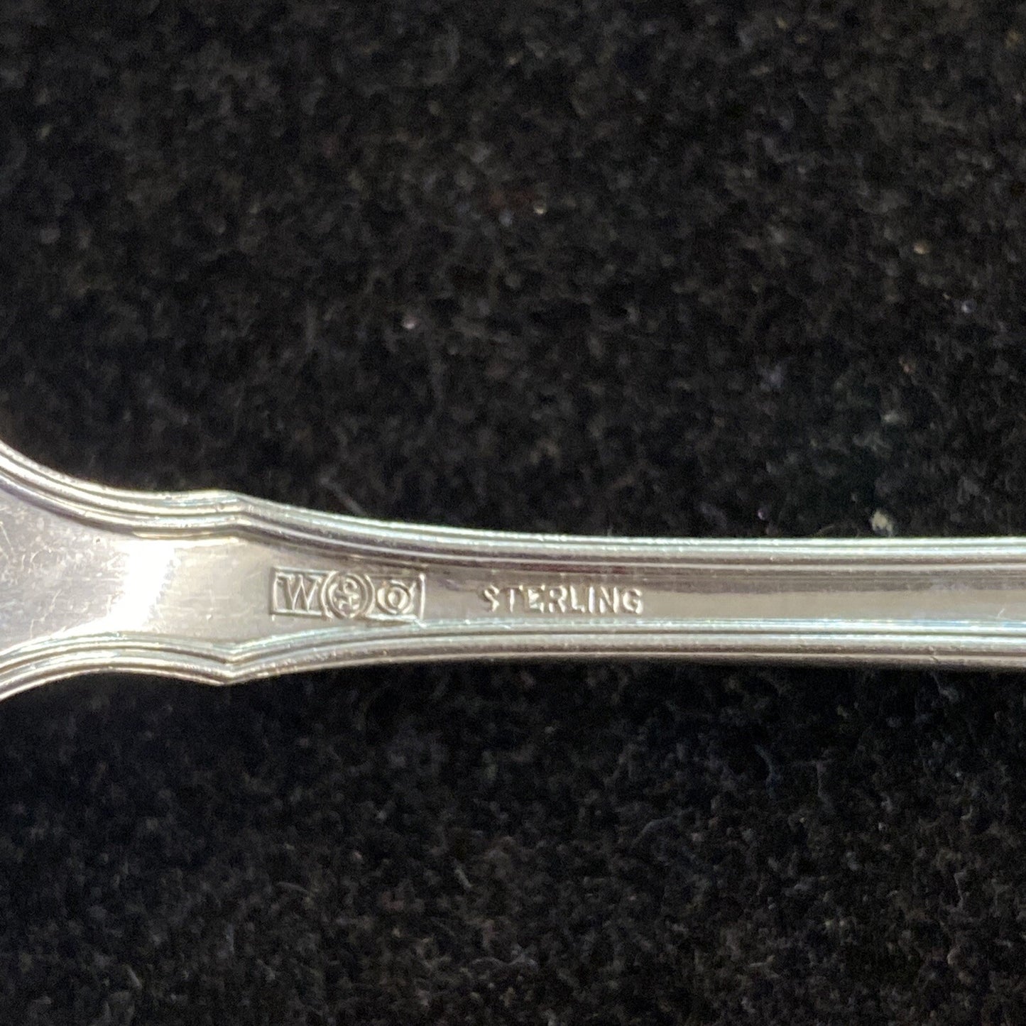 R. Wallace & Sons Set of 3 Putnam 5 1/2" Spoons Monogrammed "W" 44.9g