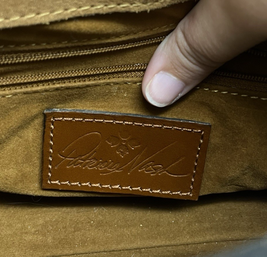 Patricia Nash Chauny Leather Crossbody Satchel Italian Folklore w/ Strap/Wallet