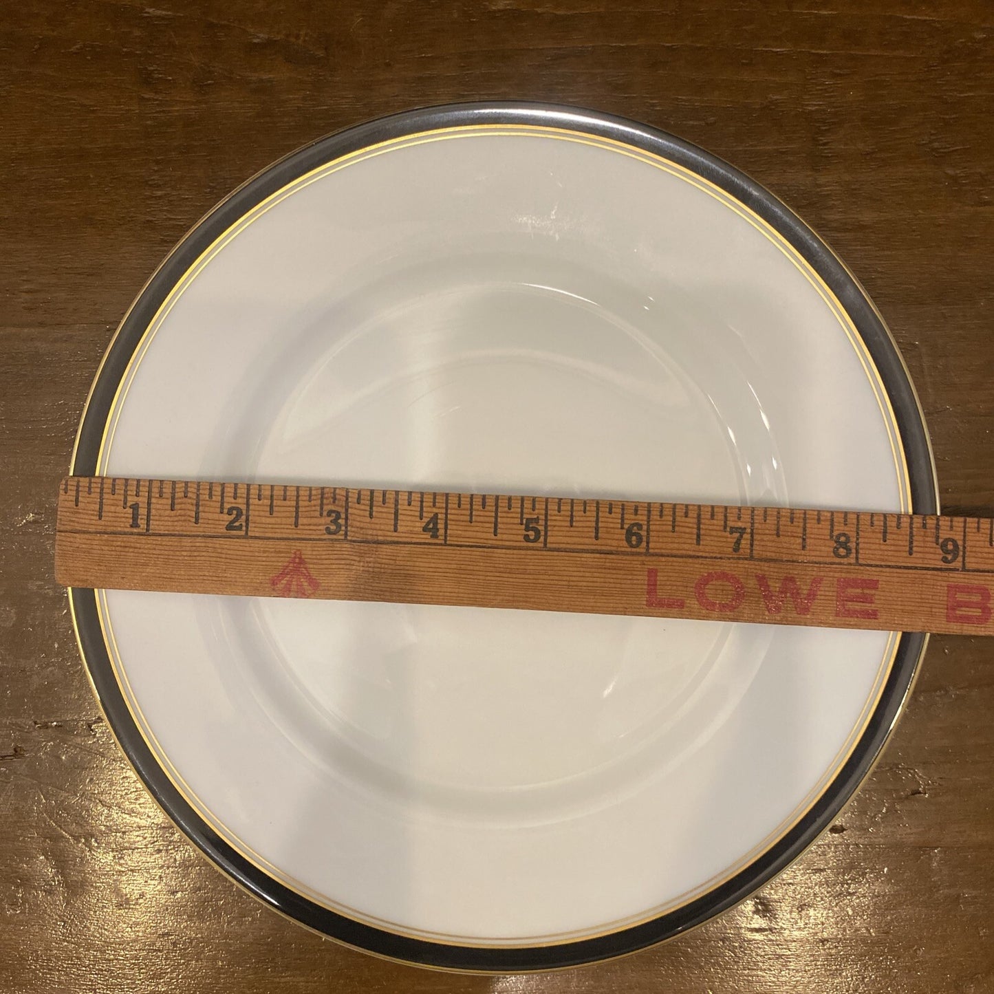 Diplomat Black Ceralene Raynaud Limoges Dinner Plate 10 7/8" 12 Avail